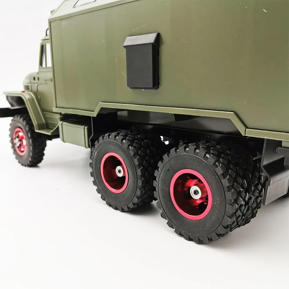 

Wanpy long jjrc Six Drive jun ka Ural Black Red Double Tire Metal Wheel Hub DIY Upgrade Modification Model