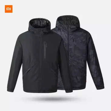 Xiaomi Mijia Youpin Uleemark Smart fever Двусторонняя одежда 3,0 мужская куртка на гусином пуху Двусторонняя одежда полное тепло