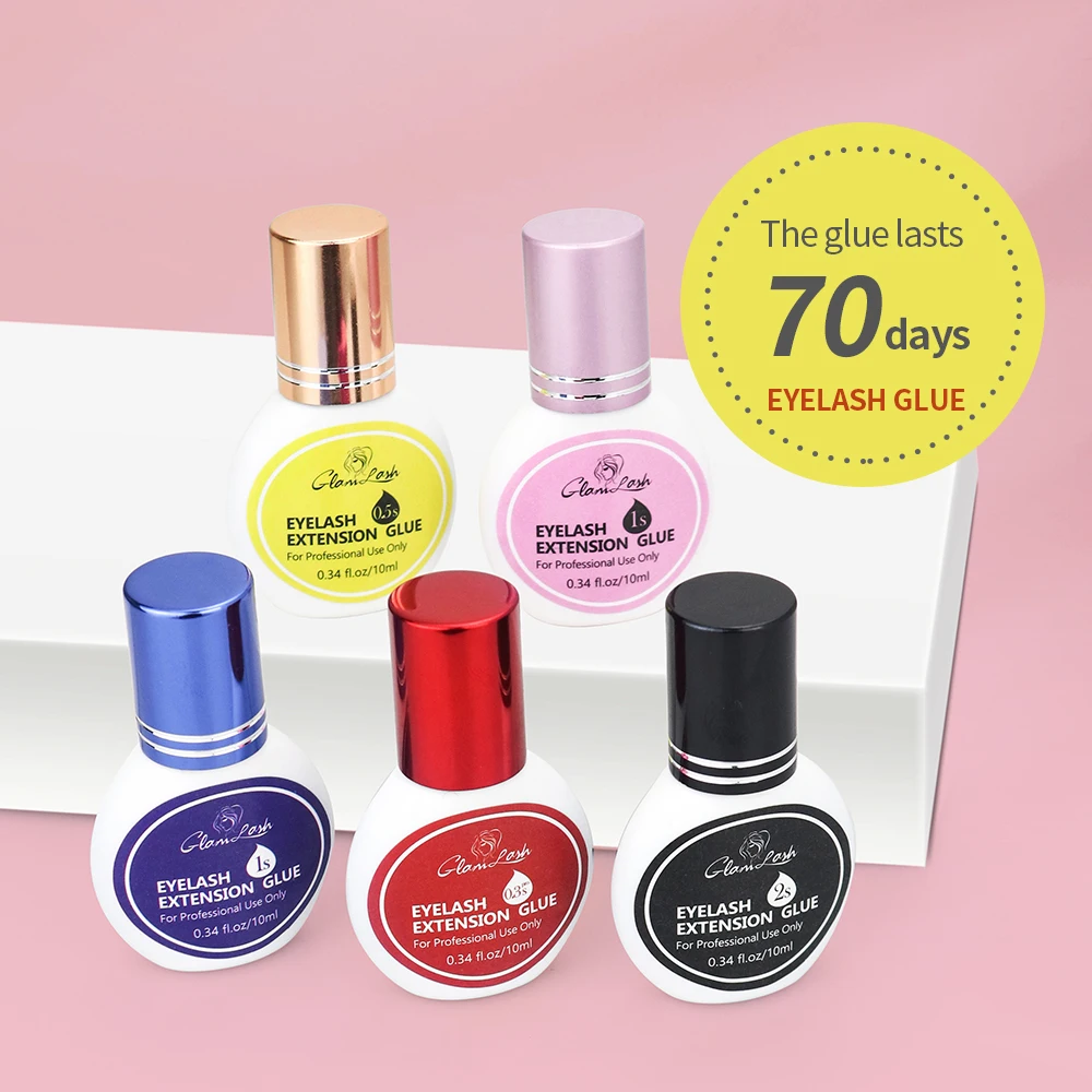 GLAMLASH5ml1SecondFastDryingStrongFakeEyelashExtensionGlueforProfessionalLowSmell