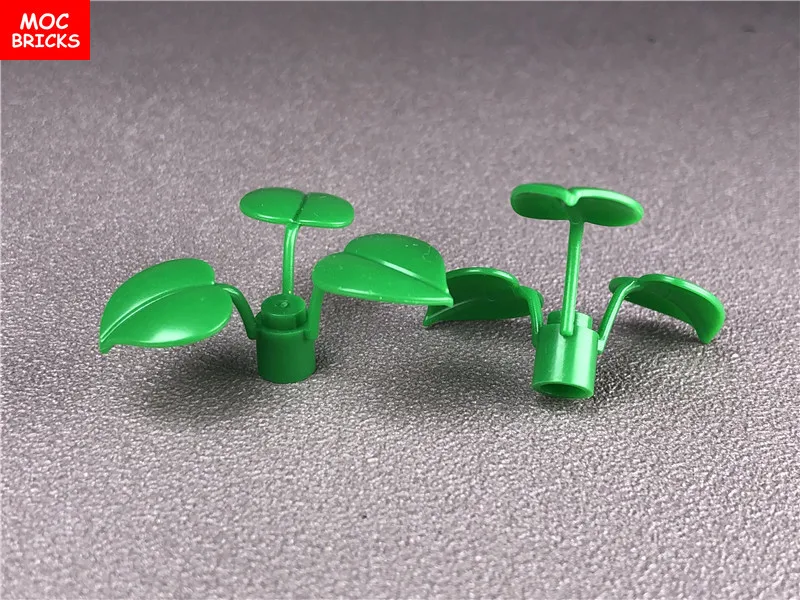 10 шт./лот MOC кирпичи стебель цветка растения 1x1x2/3 с 3 большими отсеками 6225