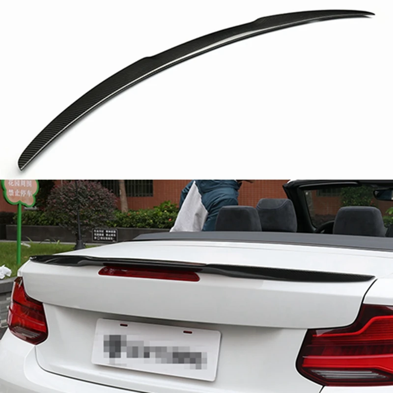 M4 style carbon fiber primer black color spoiler for BMW 2 Series F22 F87 M2 2014-2019 M235i M240i 218i 220i 228i | Автомобили и