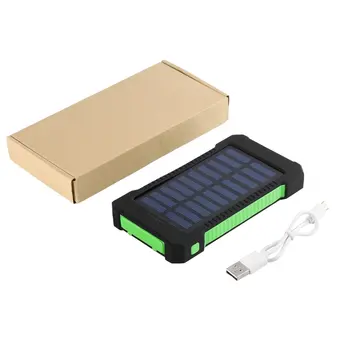 

30000 mah Portable Solar Power Bank 30000mah Waterproof External Battery Backup Powerbank Phone Battery Charger LED Pover Bank