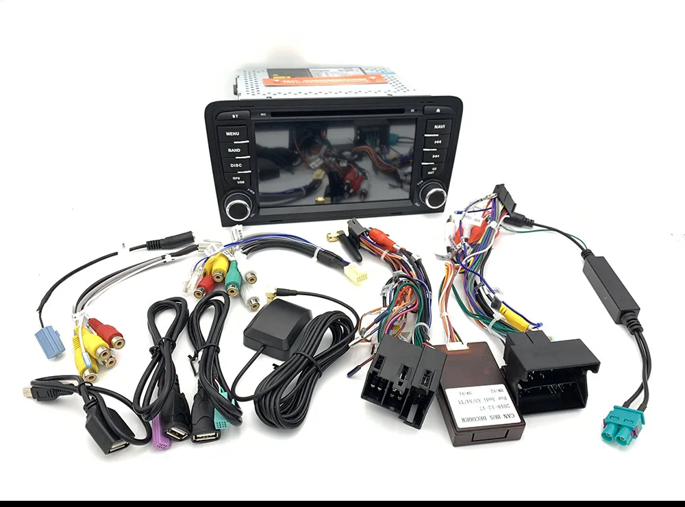 Excellent DSP 64G Android 9.0 Car DVD Stereo Multimedia Player for Audi A3 S3 RS3 2003 - 2011 with WiFi BT GPS Radio 23