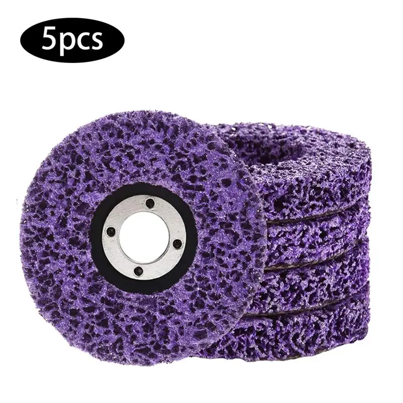 

1/5pcs 125mm 46Grit Grinding Disc Poly Strip Disc For Angle Grinder Paint Rust Removal Clean Abrasive Tools Abrasive Wheel