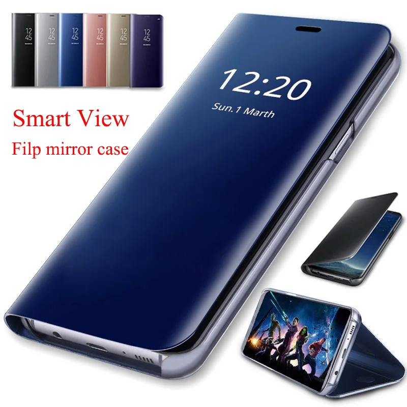 Умный зеркальный флип чехол для Mi Xiaomi A1 A2 5X 6X Mix Max 3 A3 Lite Redmi Note 7 7S 7Pro GO 7A 5A телефона|Бамперы| |