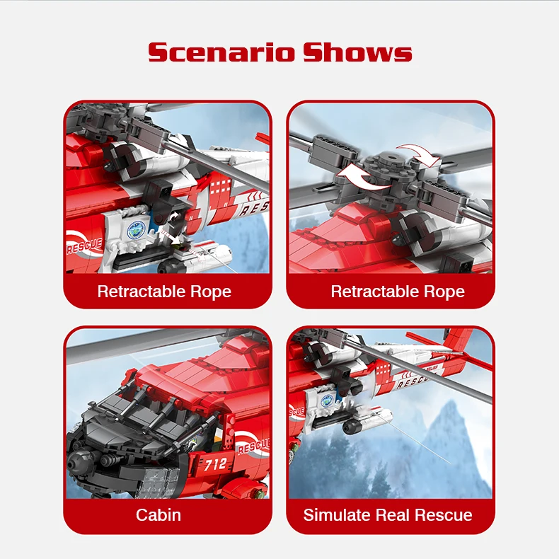 Lego Technic Hélicoptère à fonction technique