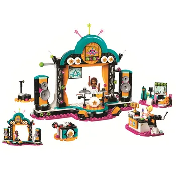 

Friends Andrea’s Talent Show Andrea Chloe Building Blocks Kit Bricks Classic Girl Model Kids Toys For Children Gift