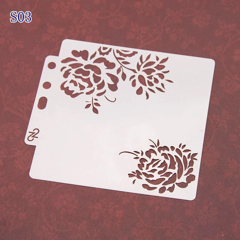 

Flower 14*13 cm DIY Layering Stencils Wall Painting Scrapbooking Coloring Embossing Crafts Album Decorative Paper Card Template