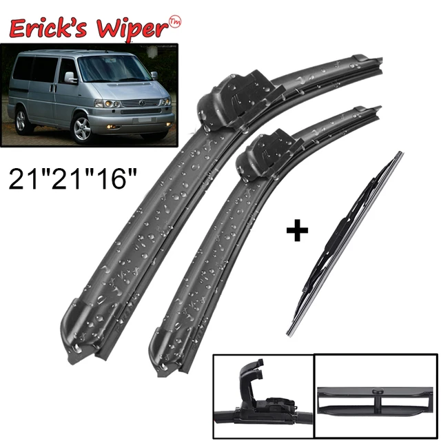 Erick's wischer vorne und hinten wischer blätter set kit für vw transporter  t4 1990-2003 windschutz scheibe windschutz scheibe fenster bürste 21 21  16 - AliExpress