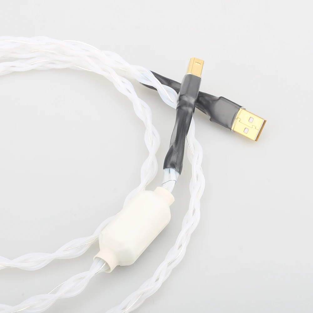 Декодер Hi Fi линейный серебристый 1 м|usb hifi cable|hifi cablecable 1m |