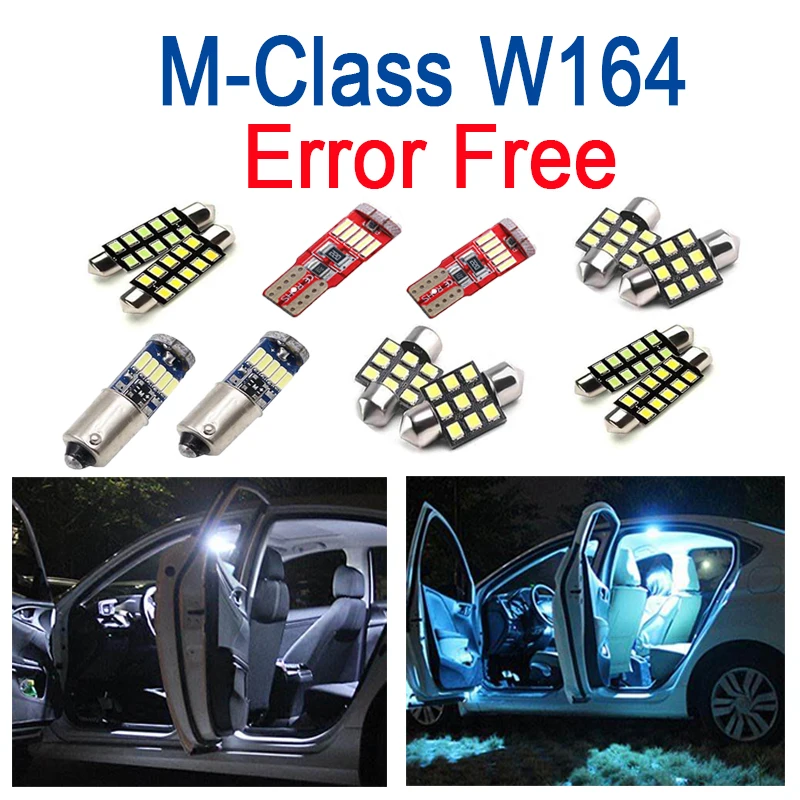 

19pcs LED interior reading dome light Kit For Mercedes Benz M ML class W164 ML320 ML350 ML420 ML450 ML500 (2006-2011)