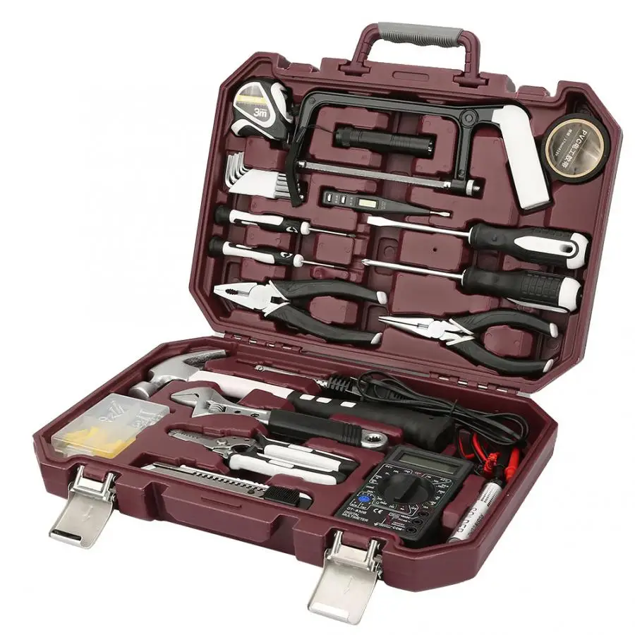 

105088 Tool set Household Tool Kit Home Repair Combination Tool Set w/ Multimeter Solder Iron screwdriver set Cn Plug