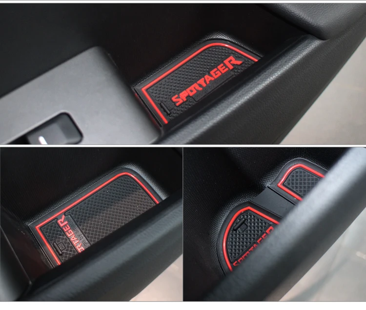 Car Gate Slot Cup Mat for KIA Sportage 3 2011 2012 2013 2014 2015 Door Groove Mats Anti-Slip Cup pad Cover Interior Accessories Car Gate Slot Cup Mat for KIA Sportage 3 2011 2012 2013 2014 2015 Door Groove Mats Anti-Slip Cup pad Cover Interior Accessories
