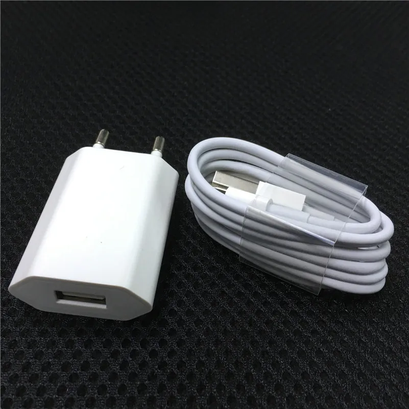

Original GXE Travel USB Wall Charger for iPhone 8 Charger XS Max XR 7 Plus X 8 SE 5 5s 6 6s EU Plug + 8 pin Data Sync Cable Wire
