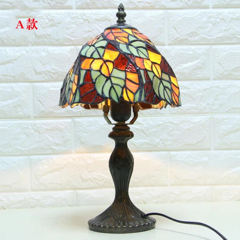 Настольная лампа Тиффани E27 барокко прикроватная лампа для спальни креативная Мода ретро настольная лампа