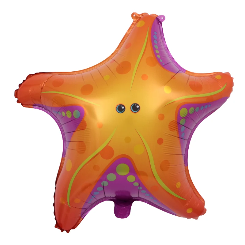 1 шт. большой гиппокамп Осьминог Рыба Акула фольгированный шар океанские животные тематические праздничные детские подарки украшение на день рождения Гелиевый шар - Цвет: Starfish
