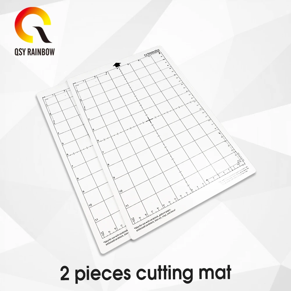 

Cutting Mat replace for Silhouette Cameo 3/2/1 [Standard-grip,8x12 Inch,2pcs] Adhesive&Sticky Non-slip Flexible Gridded Cut Mats