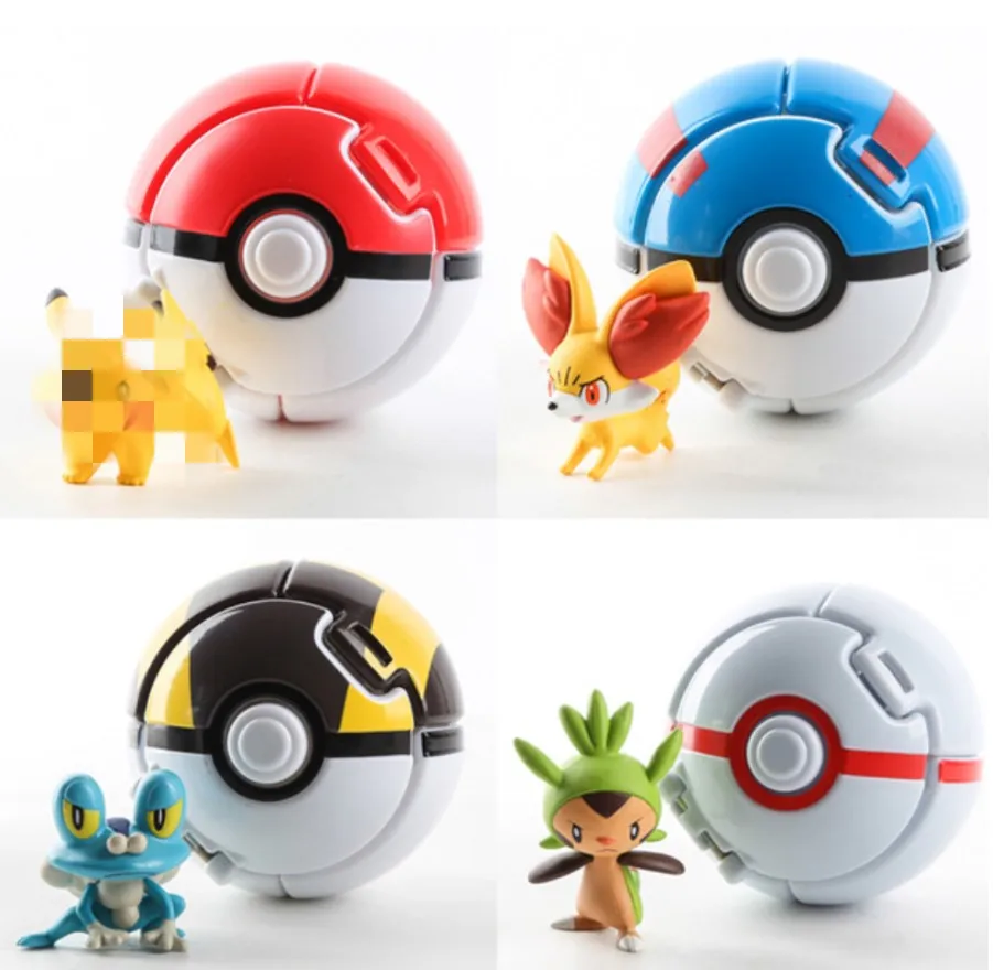 4Pcs Lot Grasping The balls font b Toys b font Ball Balls 7CM Cartoon Movie With