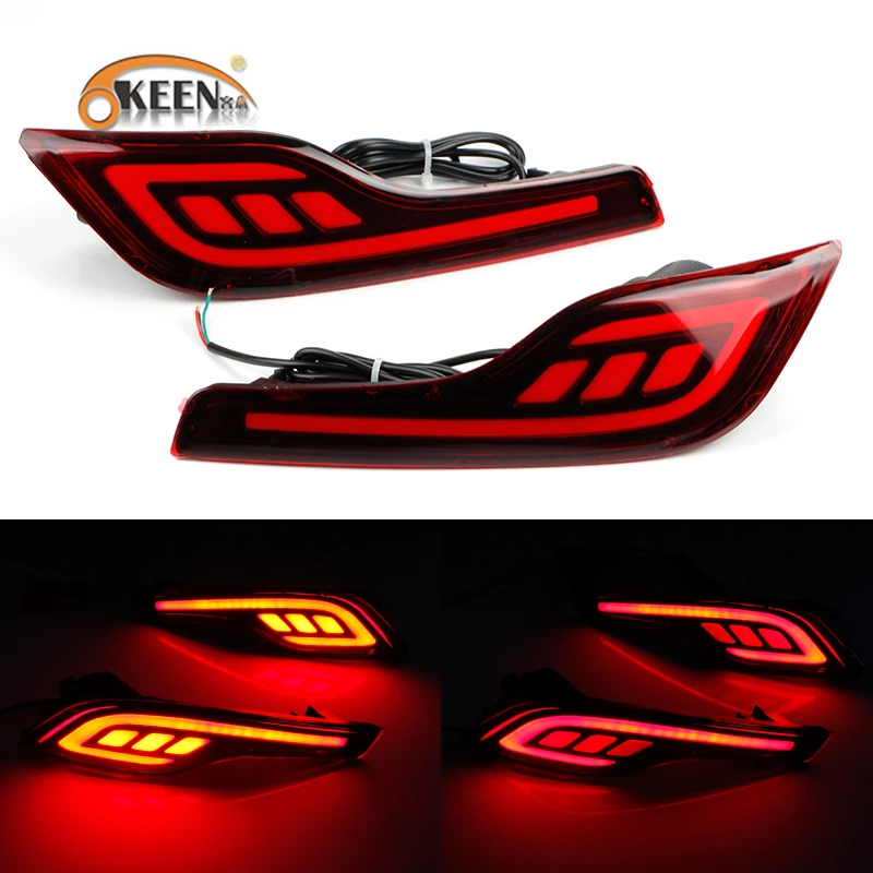 

2PCS For Honda CR-V CRV 2016 2017 2018 LED Red Rear Bumper Reflector Lights Brake Parking Light Auto Tail Night Running Lamp