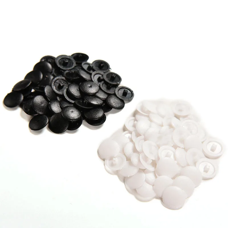 Best 50/200x Plastic Screw Cover Caps Clip On Pozi Head Black White Colour 