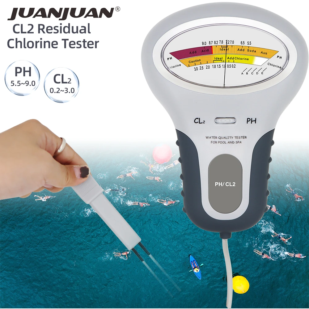 2 in 1 Chlorine Meter PC-101 PH Tester PH & Chlorine Tester Water Quality Testing Device CL2 Measuring For Pool Aquarium 30%OFF cloth measuring tape