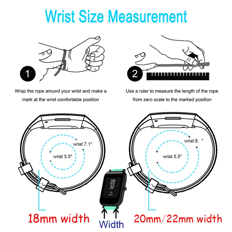 18 мм/20 мм/22 мм ремешок для наручных часов samsung Шестерни Sport/Amazfit Bip Bit/huawei/Garmin мягкий силиконовый ремешок печать замена Браслет ремень