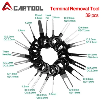 

38pcs 11pcs 21pcs Car Automotive Plug Terminal Remove Tool Set Key Pin Car Electrical Wire Crimp Connector Extractor Kit