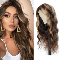 Honey Blonde Brown Highlight Wig Body Wave Lace Front Wig 4 27 Ombre Human Hair Wigs Pre Plucked Remy Wig