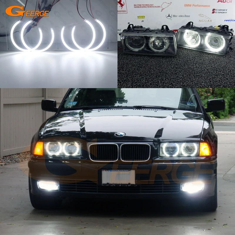 Для BMW E36 318I 323I 325I 328I 1992-1998 евро головной светильник ультра яркий SMD СВЕТОДИОДНЫЙ