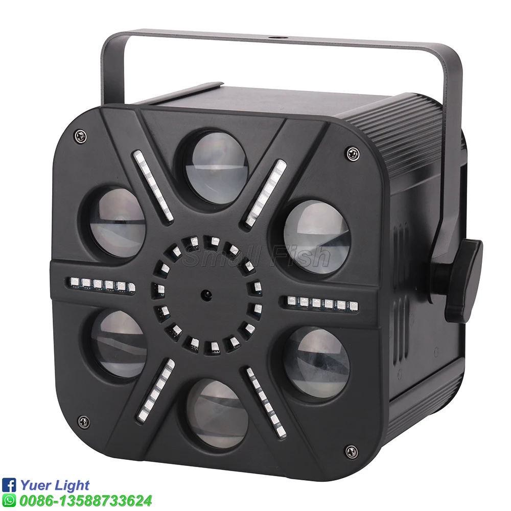 Высокое качество 5X10 Вт RGBA 6 Eyes Effect светильник Профессиональный DJ Дискотека Сценический светильник оборудование DMX 512 управление для клубных баров вечерние KTV