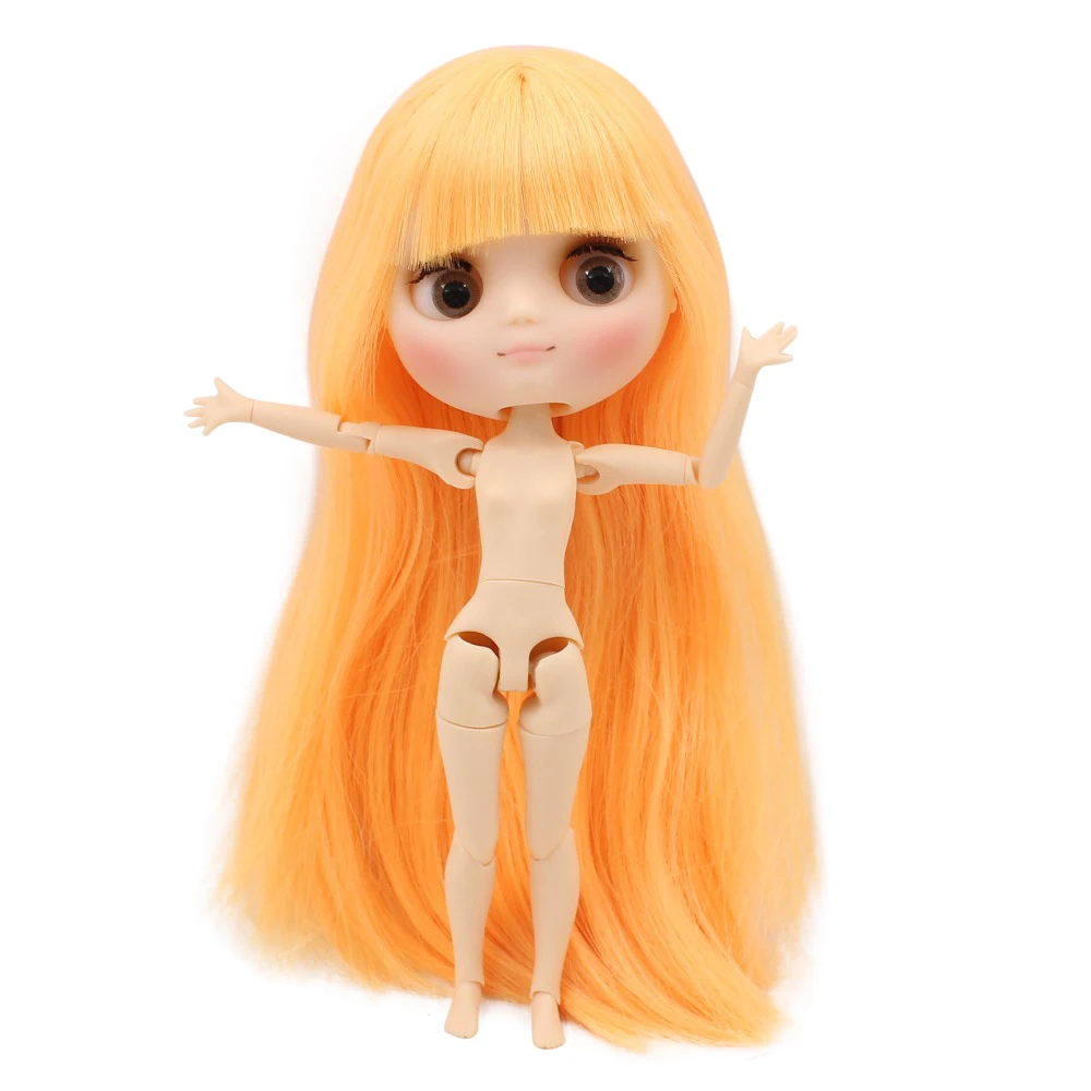 Заводская кукла blyth middie 1/8 bjd 20 см волосы манго шарнирное тело матовое лицо подарок