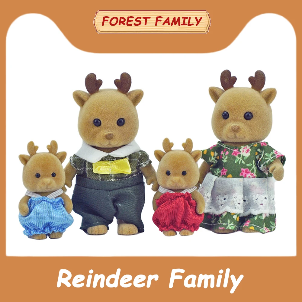 Forest Family Animal 1/12 Dollhouse Big Blue Scooter