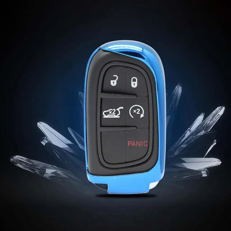Чехол для ключа автомобиля TPU 1 шт. аксессуары для Jeep/Chrysler/Dodge для Dodge charger 2011-up