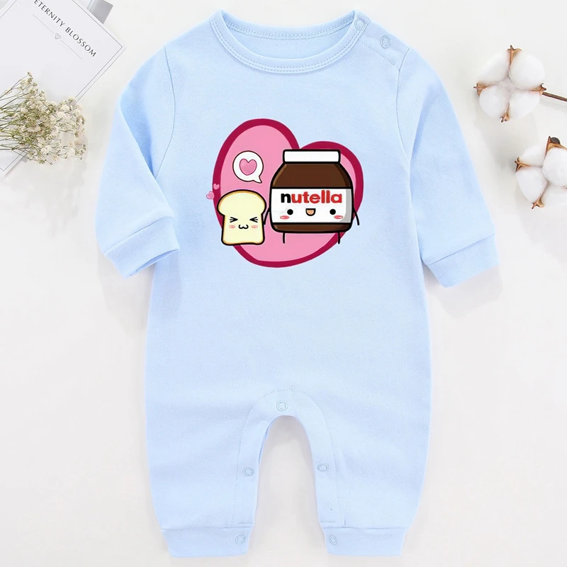 Cartoon Baby Boy Romper Nutella Newborn Baby Girl Winter Clothes Infant Outfits Cotton Baby Girl Photography Costume for Babies Baby Jumpsuit Cotton 