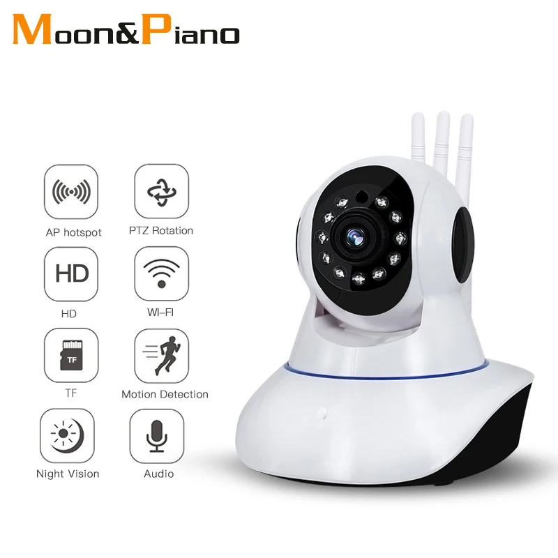 

HD 720P 1MP 64G Sd Card Home Security IP Camera Wireless Mobile Phone Voice Intercom Remotely Surveillance Wifi IR Monitor