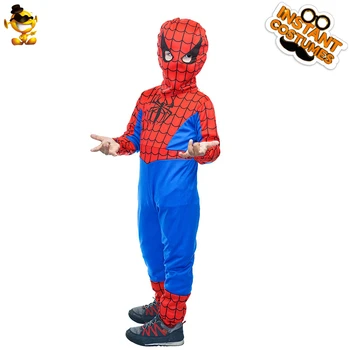 

DSPLAY Cool and Handsome Red Spider Boy Clothing Hot Movie Character Cosplay and Children's Party Carnival Costume