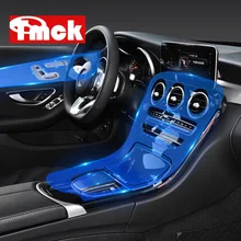 Для Mercedes Benz C Class W205 C200 C260 C300 C180 автомобильные аксессуары для межкомнатных дверей+ центральная консоль прозрачная защитная пленка