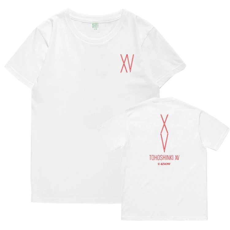 Футболка Tvxq tohoshiki с 15-летним альбомом xv надписью u-знаем max name для лета kpop унисекс