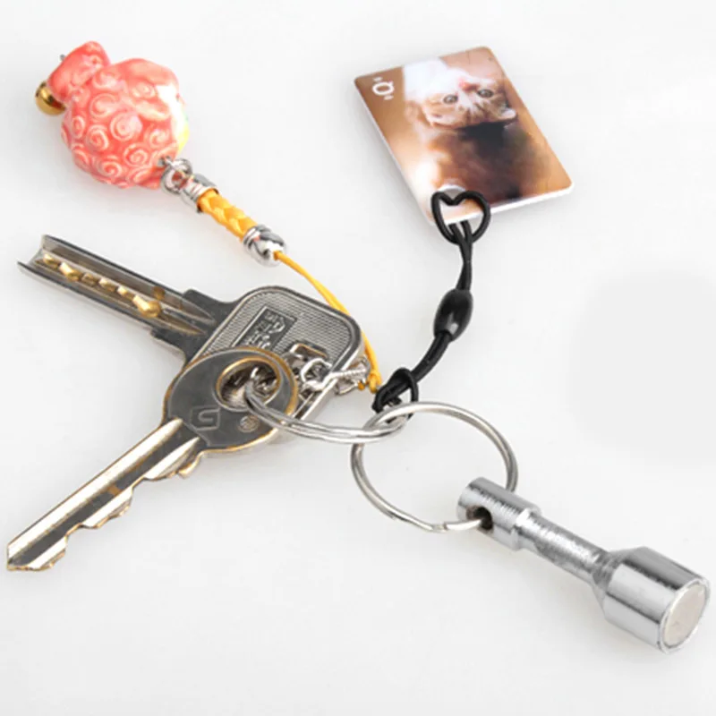 2 Pcs/Set Strong Key Holder Pocket Keychain Split Ring Keyrings
