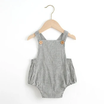 

Toddler Baby Girls Strap Solid Linen Badysuit Halter Jumpsuit Ruffle Sleeveless Playsuit Infant Summer Outfits Clothes