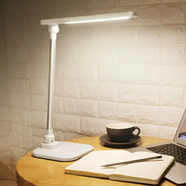 

Lamp LED Manufacturers Direct Selling Learning Lamp LED Eye Protection Lamp Students Dormitory Rechargeable Metal Touch Simple