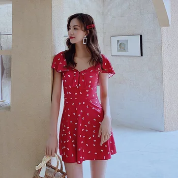 

Bathing Suits Women Plus Size One Piece 1 Swimsuit Bathers One-Piece Bikini Hot Suit Female Cover Smaller Swimsuits With Skirt