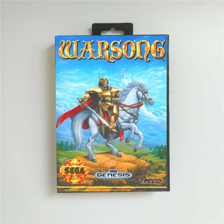 

Warsong - USA Cover With Retail Box 16 Bit MD Game Card for Sega Megadrive Genesis Video Game Console