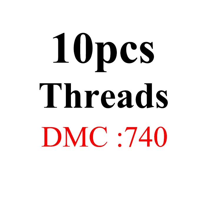 Oneroom DMC многоцветные две этикетки нитки вышивки крестом Хлопок Шитье, моток пряжи вышивка нить наборы 6 - Цвет: 10pcs-DMC740