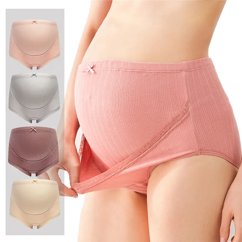 2Pcs/pack Pregnant Women Underwear Set Panty Comfortable Cotton Maternity  Panties High Waist Breathable Underpants For