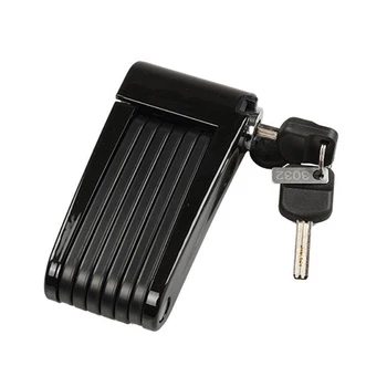 

ULAC Folding Bike Lock Mini Portable Foldable Bike Lock Anti-theft Alloy MTB Mountain Road Cycling PadLock Accessories