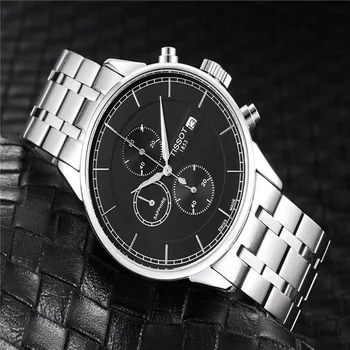 

Tissot- Luxury Brand quartz women Watches Quartz Watch Stainless Steel Strap wristwatch classic business dress men watch 3647