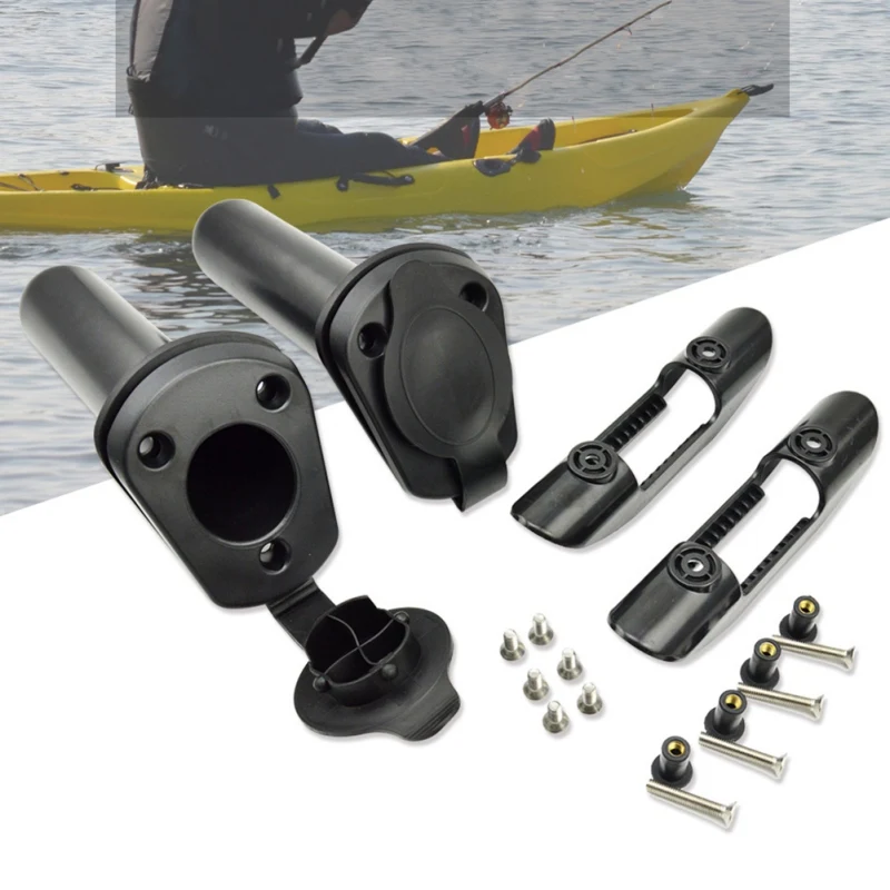 

Newest Useful Universal Kayak Canoe Deck Mounted Paddle Clip + Fixed Fishing Seats+Screws Easy Installation Kayak Accessory