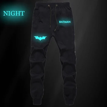 

Superhero Batman Luminous Sports Breathable Pants The Dark Knight Students Cotton Straight Pants Jogger Fitness Long Trousers