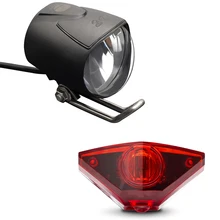 Светильник Onature для электровелосипеда включает головной светильник для электровелосипеда, задний фонарь для электрического велосипеда, постоянный ток, 6 в, 12 В, 24 В, 36 В, 48 В, 60 в, светодиодный Электрический свет для велосипеда